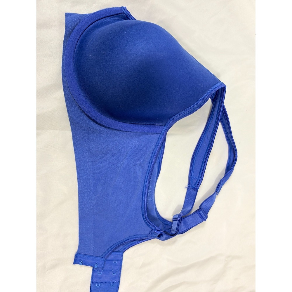 Bali Med. Bra 3388 Underwire Lined Embroidered Floral Light Padding Summer Blue - Picture 7 of 13